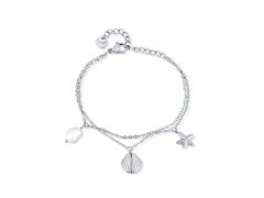 Vuch Dvojitý ocelový náramek Noslyn Silver