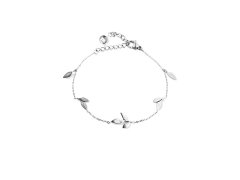 Vuch Náramek s&nbsp;motivem lístků Gleam Silver