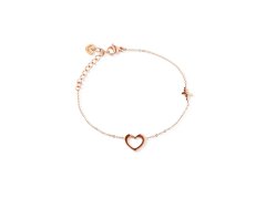 Vuch Náramek s&nbsp;motivem srdce a&nbsp;tepu Glimmer Rose Gold