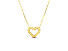 Vuch Něžný náhrdelník se srdcem Arisca Gold