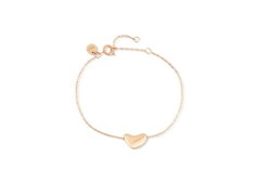 Vuch Ocelový náramek s&nbsp;asymetrickým srdcem Amoria Rose Gold