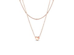 Vuch Originální dvojitý náhrdelník Detis Rose Gold