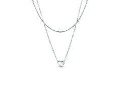 Vuch Originální dvojitý ocelový náhrdelník Detis Silver