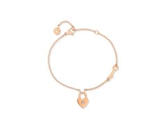 Vuch Pozlacený náramek s&nbsp;krystaly Zibella Rose Gold