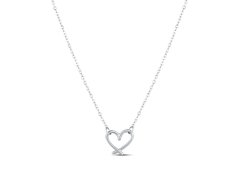 Vuch Půvabný ocelový náhrdelník Srdíčko Emery Silver