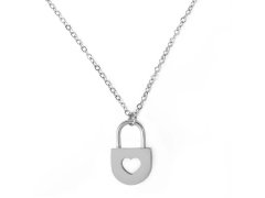Vuch Romantický ocelový náhrdelník Secret Silver