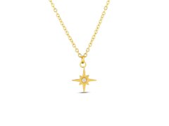 Vuch Třpytivý pozlacený náhrdelník Hvězda Staria Gold