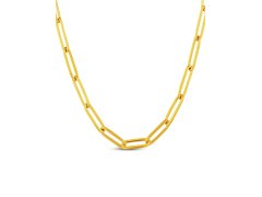 Vuch Výrazný ocelový náhrdelník Elar Gold