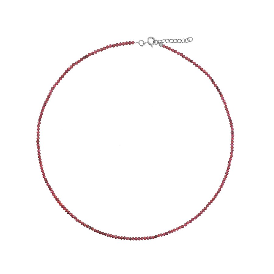 AGAIN Jewelry Korálkový náhrdelník z granátu AJKNA007 - Náhrdelníky