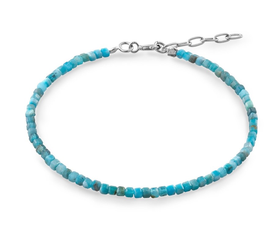 AGAIN Jewelry Minerální náramek z&nbsp;apatitu AJKNR011 - Náramky Korálkové náramky