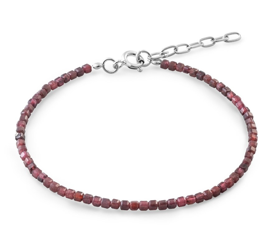 AGAIN Jewelry Minerální náramek z&nbsp;granátu AJKNR013 - Náramky Korálkové náramky