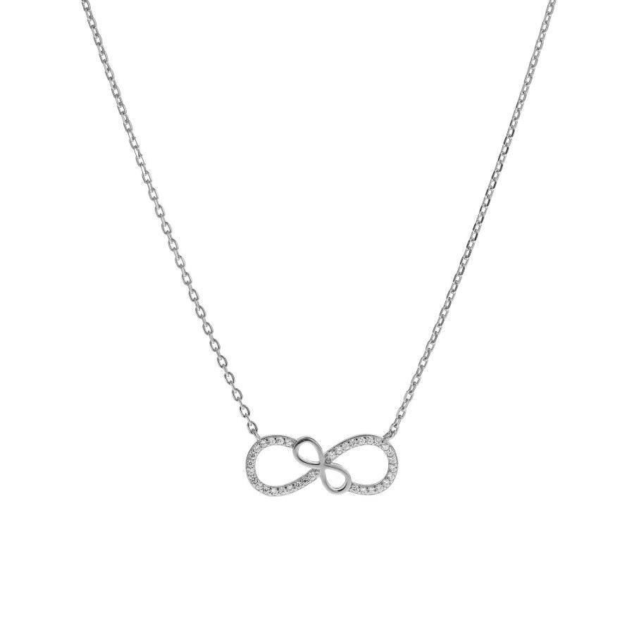 AGAIN Jewelry Oblíbený stříbrný náhrdelník Nekonečno AJNA0032 - Náhrdelníky