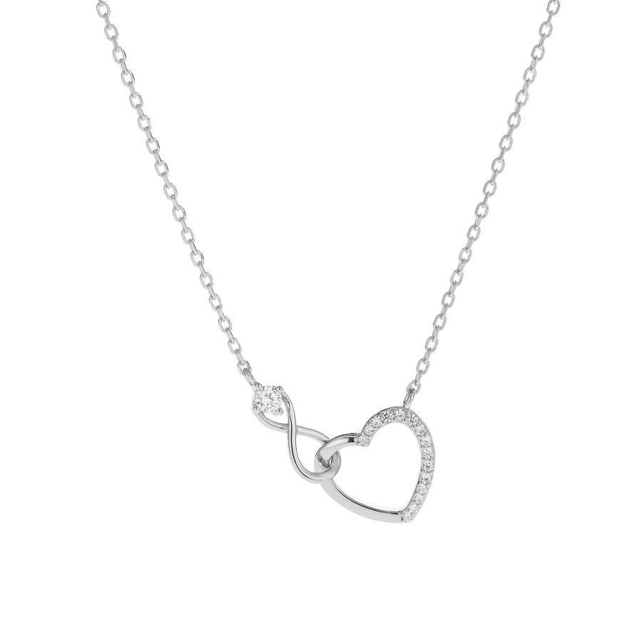 AGAIN Jewelry Romantický stříbrný náhrdelník Infinity Love AJNA0011 - Náhrdelníky