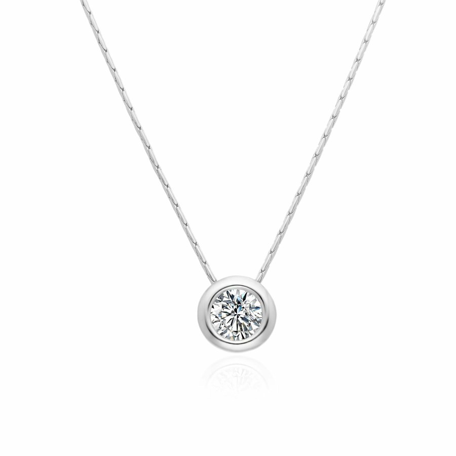 Agato Minimalistický stříbrný náhrdelník AGT-N051W Agato Minimalistický stříbrný náhrdelník AGT-N051W - Náhrdelníky