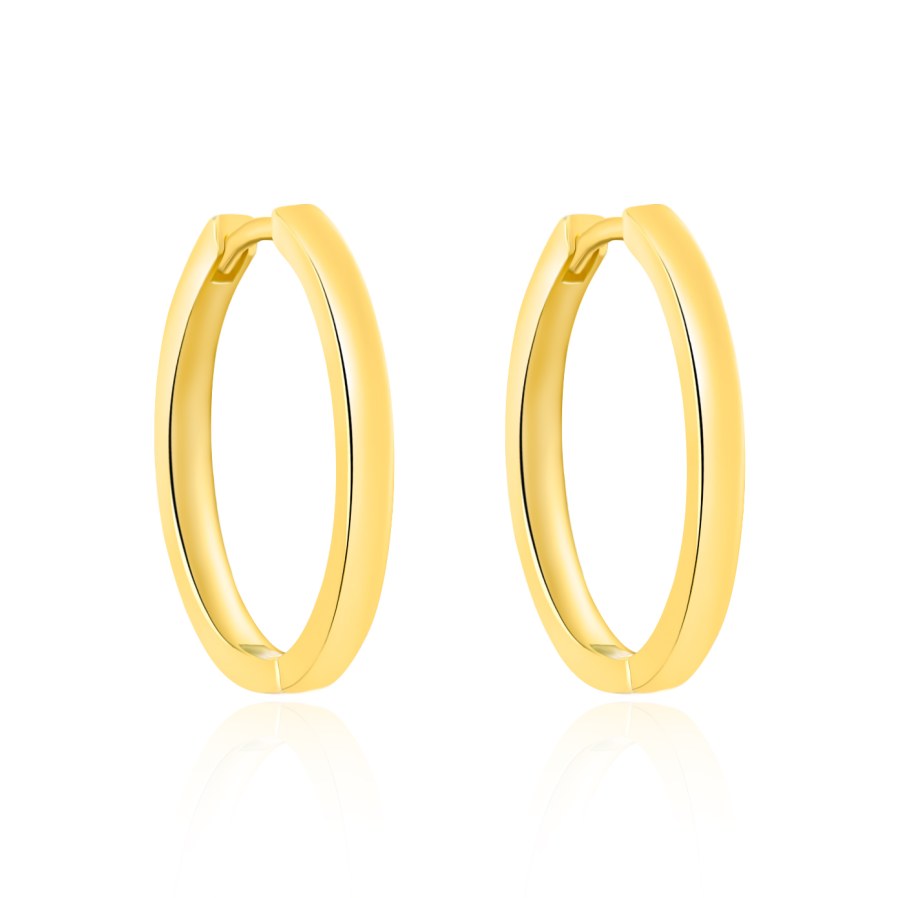 Agato Pozlacené kruhové náušnice AGT-E251K-GOLD Agato Pozlacené kruhové náušnice AGT-E251K-GOLD - Náušnice Kruhy