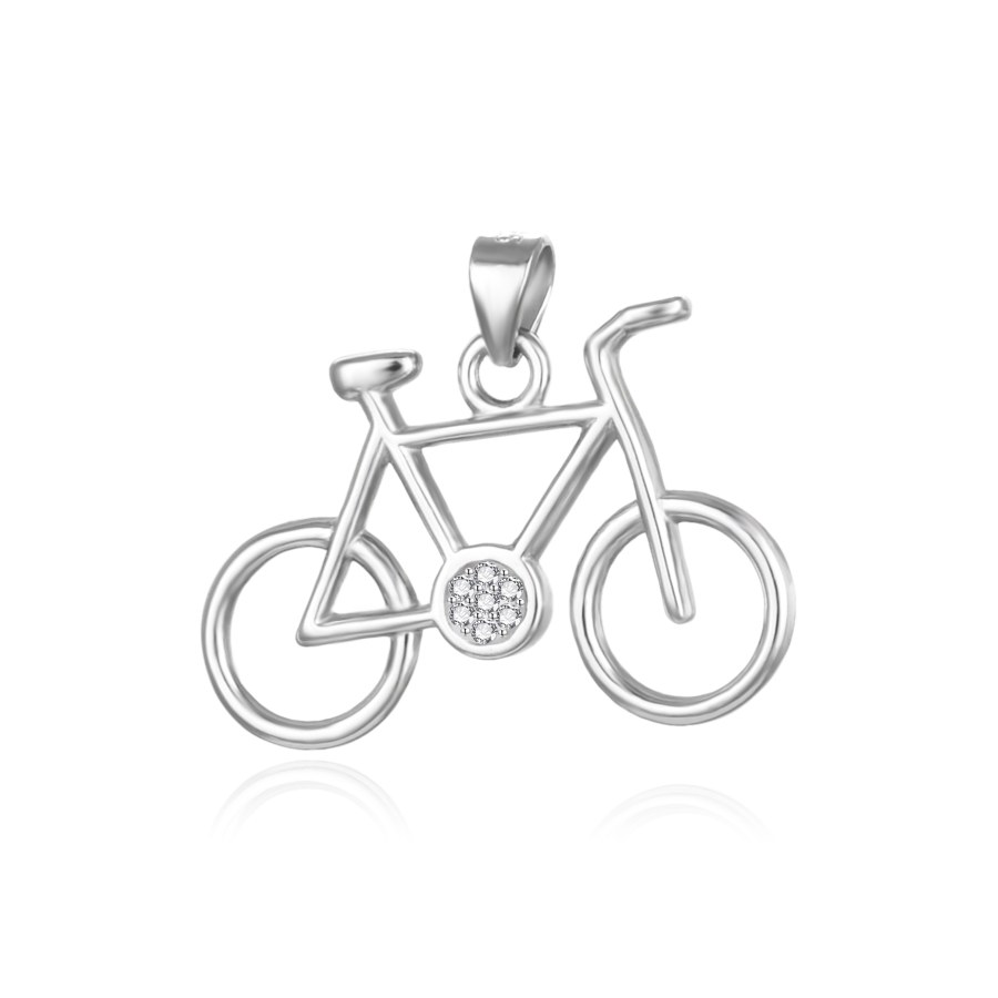 Agato Přívěsek ze stříbra Jízdní kolo AGH734M