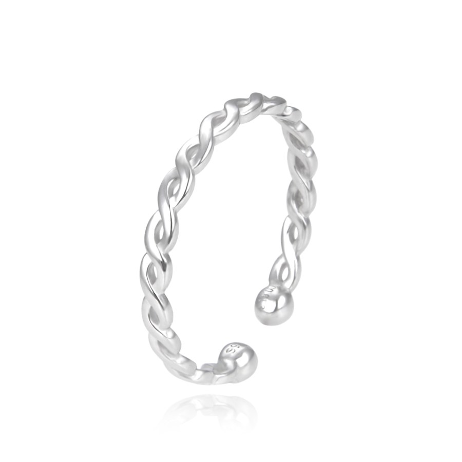 Agato Stříbrný otevřený prsten AGG638 50 mm - Prsteny Prsteny bez kamínku