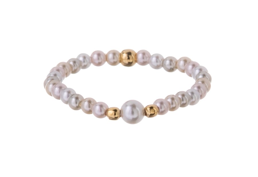 Alisia Elegantní prsten se syntetickými perlami AL5169.01.000.D 57 mm - Prsteny Prsteny bez kamínku