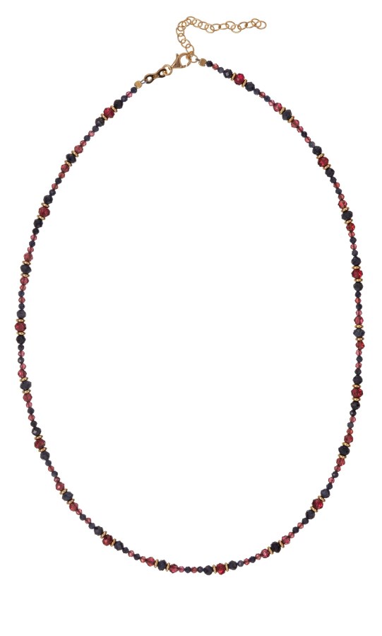 Alisia Jedinečný náhrdelník s granáty a safíry AL5228.01.000