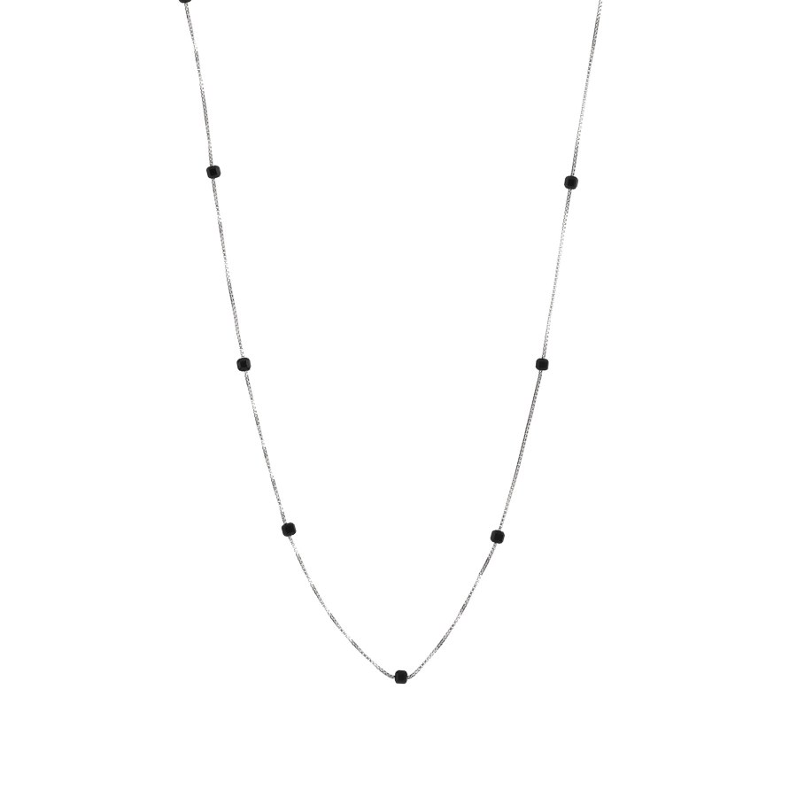 Alisia Jemný stříbrný náhrdelník s černým spinelem AL4081-Argento-Spinello Alisia Jemný stříbrný náhrdelník s černým spinelem AL4081-Argento-Spinello - Náhrdelníky