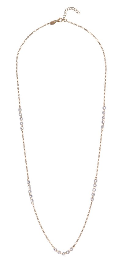 Alisia Pozlacený náhrdelník s&nbsp;čirými zirkony AL5056.01.000 - Náhrdelníky Náhrdelníky s&nbsp;kameny