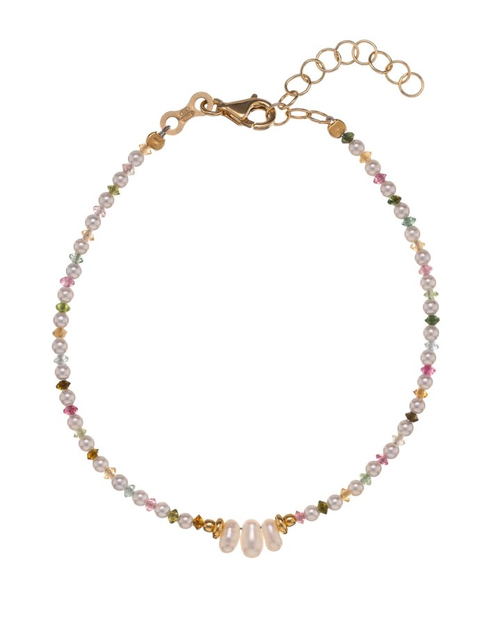 Alisia Perlový náramek s&nbsp;korálky turmalínu AL4659.01.000 - Náramky Korálkové náramky