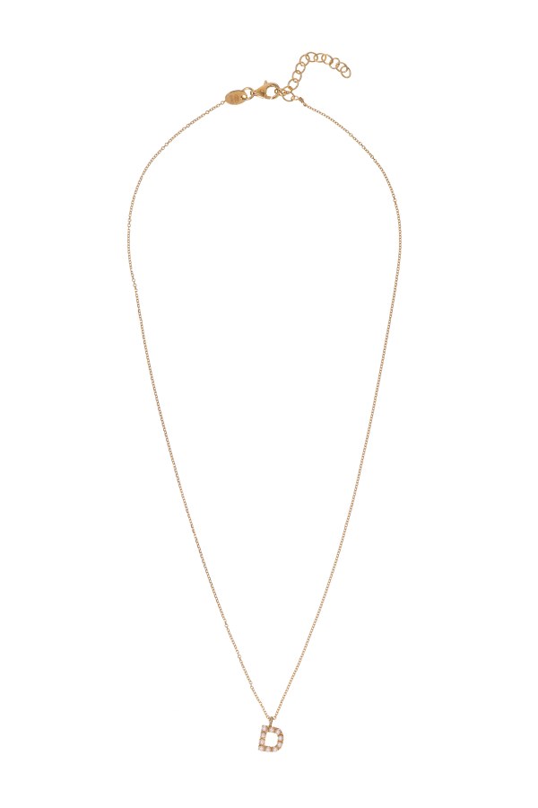 Alisia Pozlacený náhrdelník se Swarovski perličkami "D" AL4258.01.904 Alisia Pozlacený náhrdelník se Swarovski perličkami "D" AL4258.01.904 - Náhrdelníky Perlové náhrdelníky