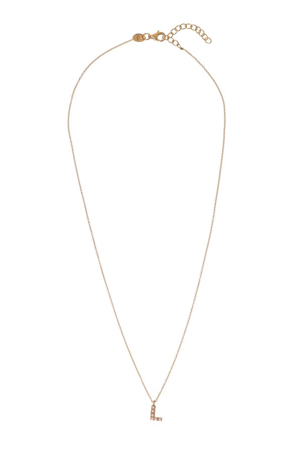 Alisia Pozlacený náhrdelník se Swarovski perličkami "L" AL4258.01.912 Alisia Pozlacený náhrdelník se Swarovski perličkami "L" AL4258.01.912 - Náhrdelníky Perlové náhrdelníky