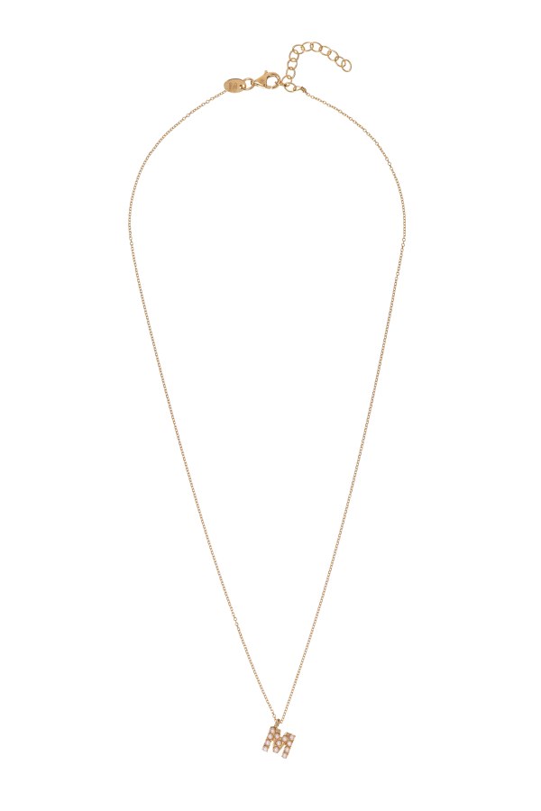 Alisia Pozlacený náhrdelník se Swarovski perličkami "M" AL4258.01.913 Alisia Pozlacený náhrdelník se Swarovski perličkami "M" AL4258.01.913 - Náhrdelníky Perlové náhrdelníky