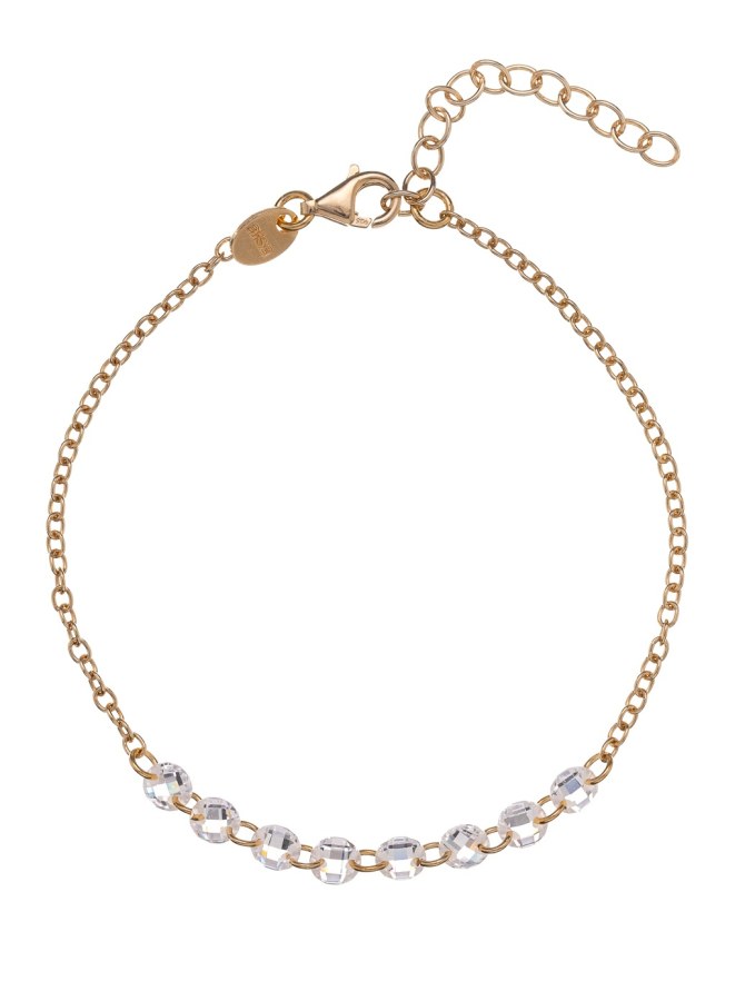 Alisia Pozlacený náramek s&nbsp;čirými zirkony AL5057.01.000 - Náramky Řetízkové náramky