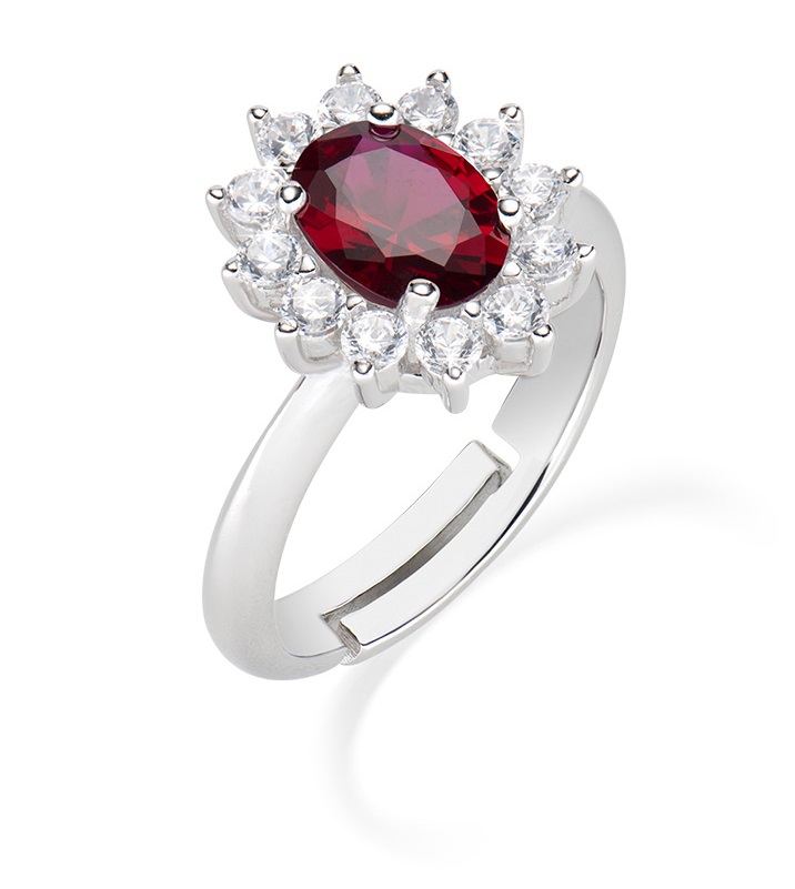 Amen Nádherný stříbrný prsten se zirkony Lady ANLDGBBR 58 mm - Prsteny Prsteny s kamínkem
