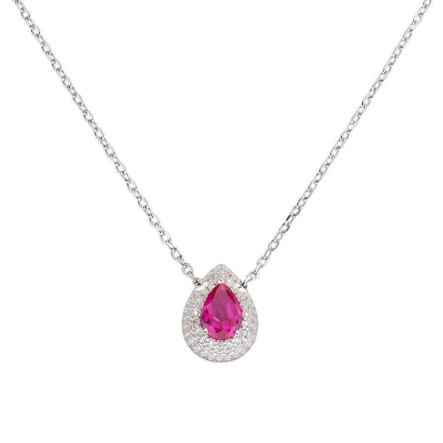 Amen Okouzlující stříbrný náhrdelník se zirkony Diamonds CLGOBRBZ (řetízek, přívěsek) - Náhrdelníky