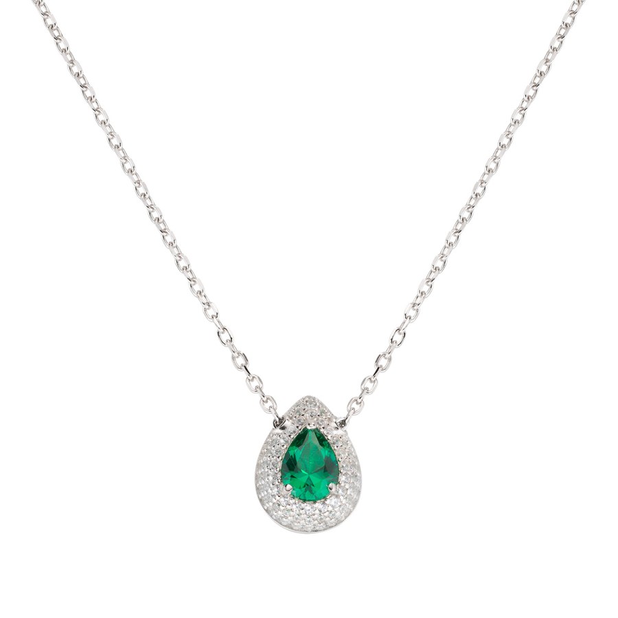Amen Okouzlující stříbrný náhrdelník se zirkony Diamonds CLGOBVBZ (řetízek, přívěsek) - Náhrdelníky