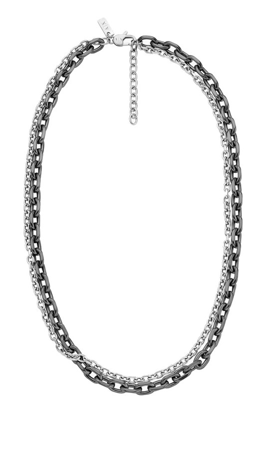 Armani Exchange Dvojitý ocelový náhrdelník pro muže AXG0159060 - Náhrdelníky