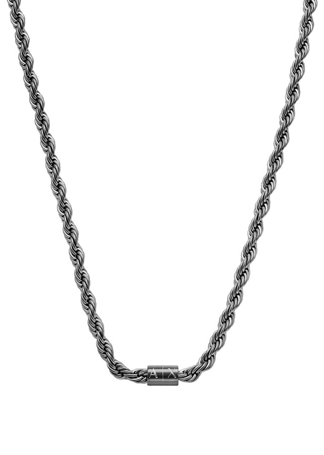 Armani Exchange Fashion černý náhrdelník pro muže AXG0163060 - Náhrdelníky
