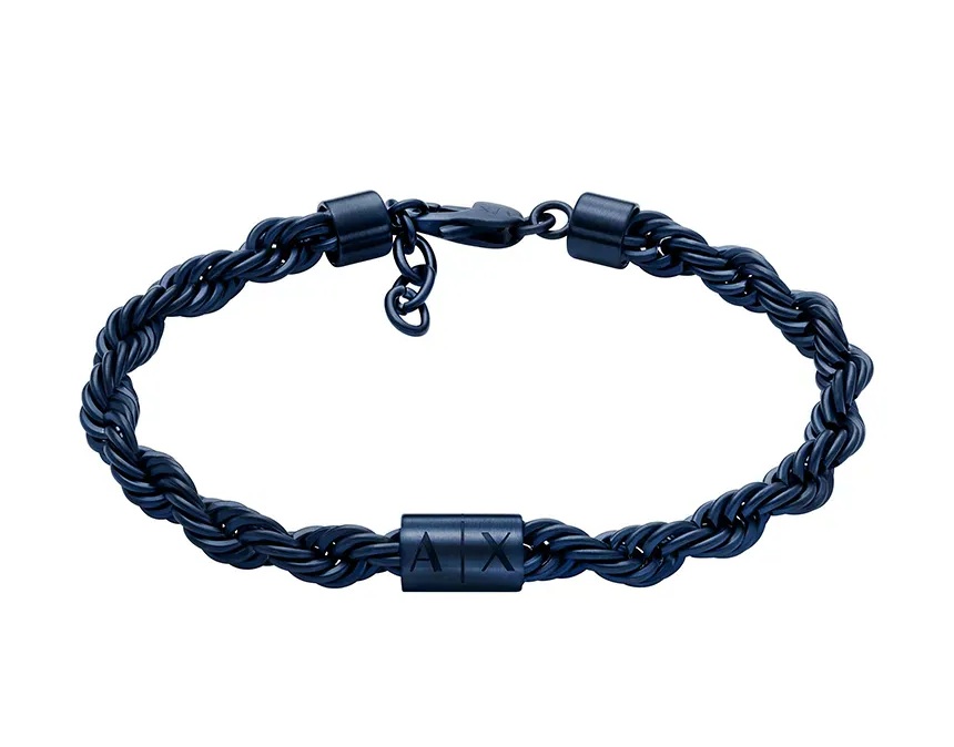 Armani Exchange Stylový pánský pozlacený náramek z&nbsp;oceli AXG0165470 - Náramky Řetízkové náramky