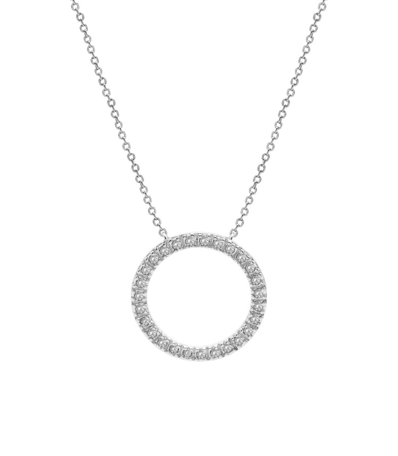 AURA Elegantní náhrdelník Kruh s Preciosa krystaly PCNS165 AURA Elegantní náhrdelník Kruh s Preciosa krystaly PCNS165 - Náhrdelníky