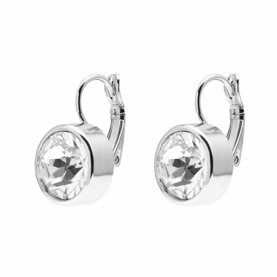 AURA Elegantní visací náušnice s Preciosa krystalem PCAUE00110 - Náušnice Visací náušnice