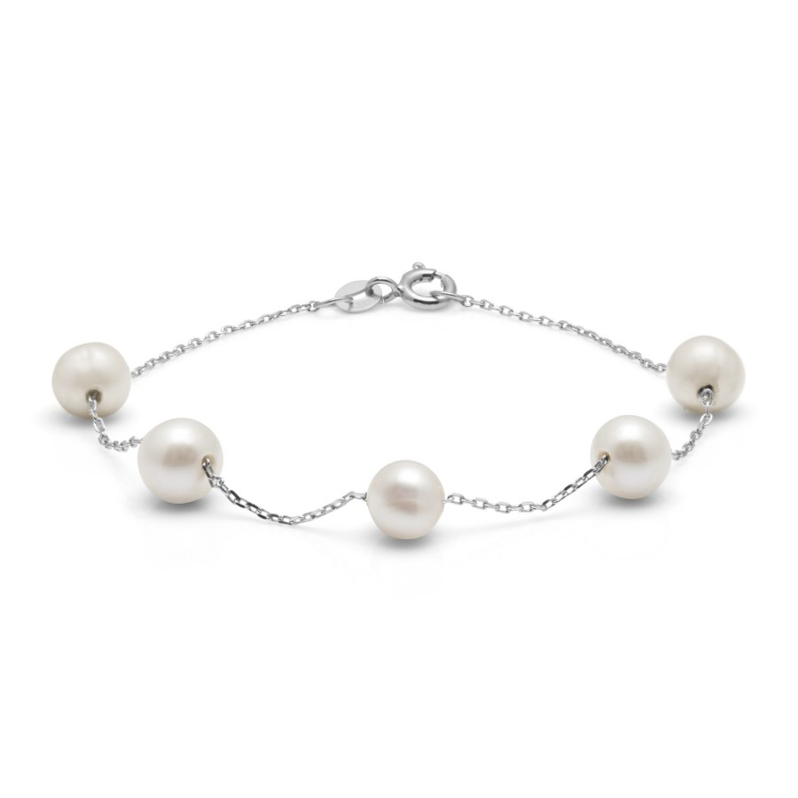AURA Stříbrný dámský náramek s pravými perlami Kyoto Pearl TKKP028C AURA Stříbrný dámský náramek s pravými perlami Kyoto Pearl TKKP028C - Náramky Perlové náramky
