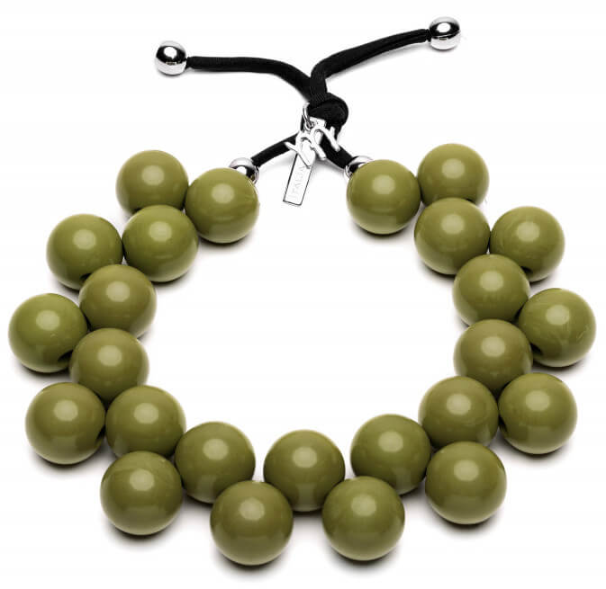 #ballsmania Originální náhrdelník C206 18-0316 Verde Oliva - Náhrdelníky