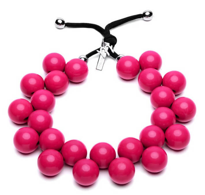 #ballsmania Originální náhrdelník C206 18 2436 Fuscia - Náhrdelníky