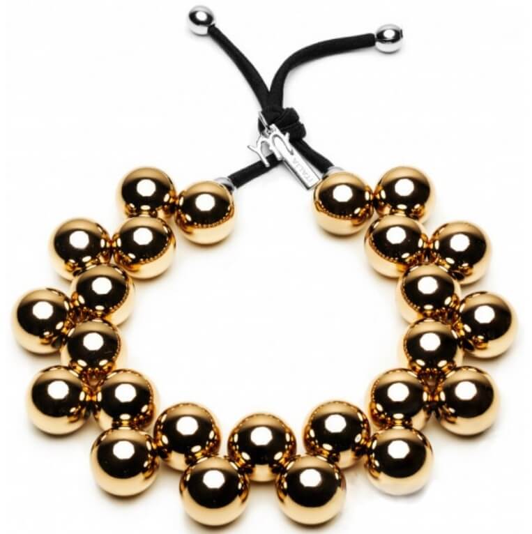 #ballsmania Originální náhrdelník C206MIRR-GOLD Mirror