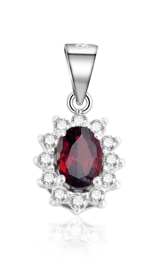 Beneto Exclusive Elegantní stříbrný přívěsek s granátem GRAAGH4 Beneto Exclusive Elegantní stříbrný přívěsek s granátem GRAAGH4 - Přívěsky Přívěsky na řetízky
