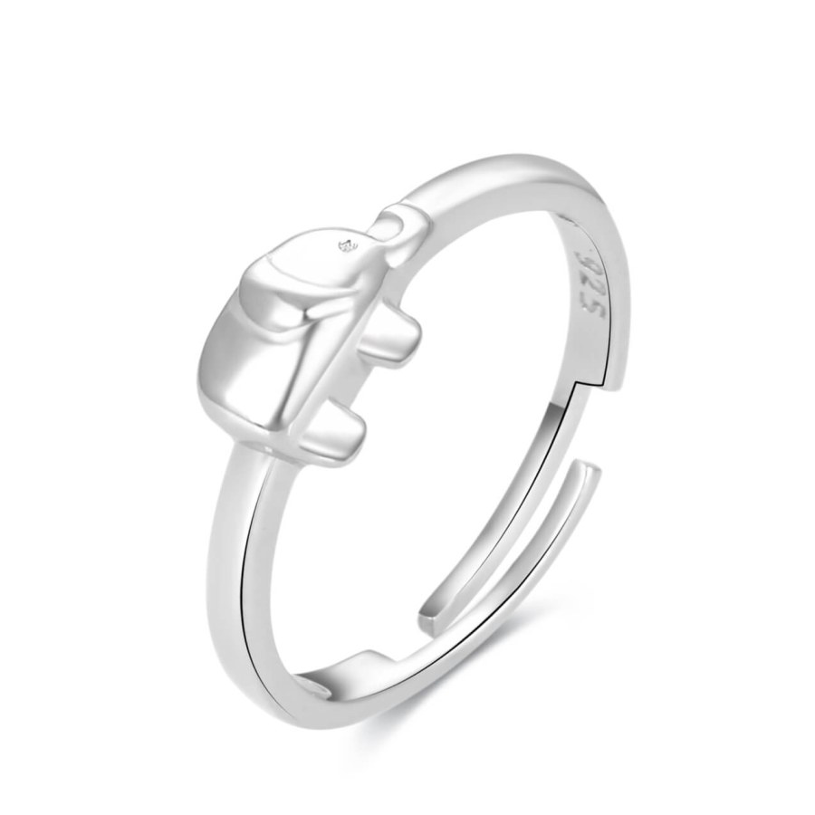Beneto Hravý stříbrný prsten na nohu Slon AGGF490 - Prsteny na nohu
