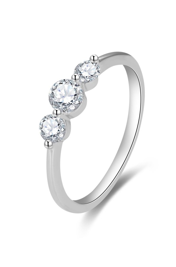 Beneto Jemný zásnubní prsten se zirkony AGG466 62 mm - Prsteny Prsteny s kamínkem