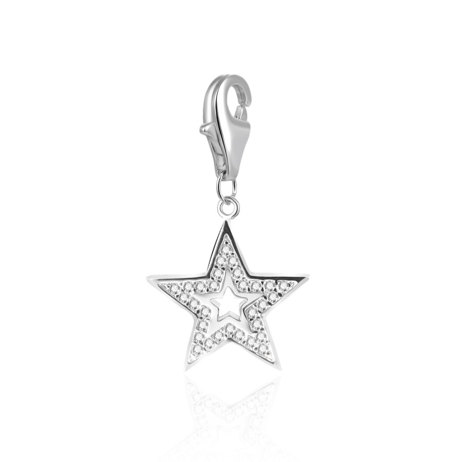 Beneto Krásný stříbrný přívěsek Hvězda AGP38 - Přívěsky a korálky