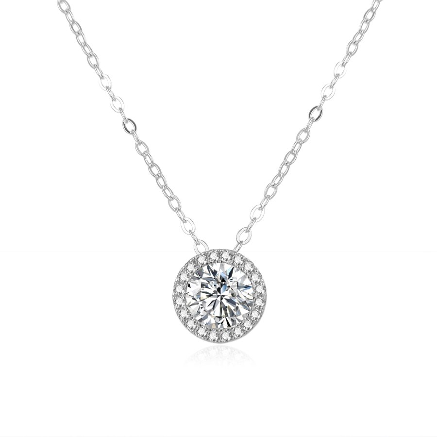 Beneto Luxusní stříbrný náhrdelník se zirkony AGS868/47 - Náhrdelníky