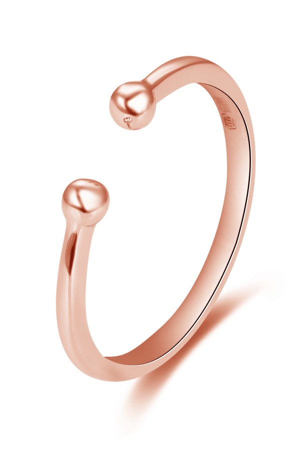 Beneto Minimalistický otevřený prsten AGG470-RG - Prsteny Otevřené prsteny
