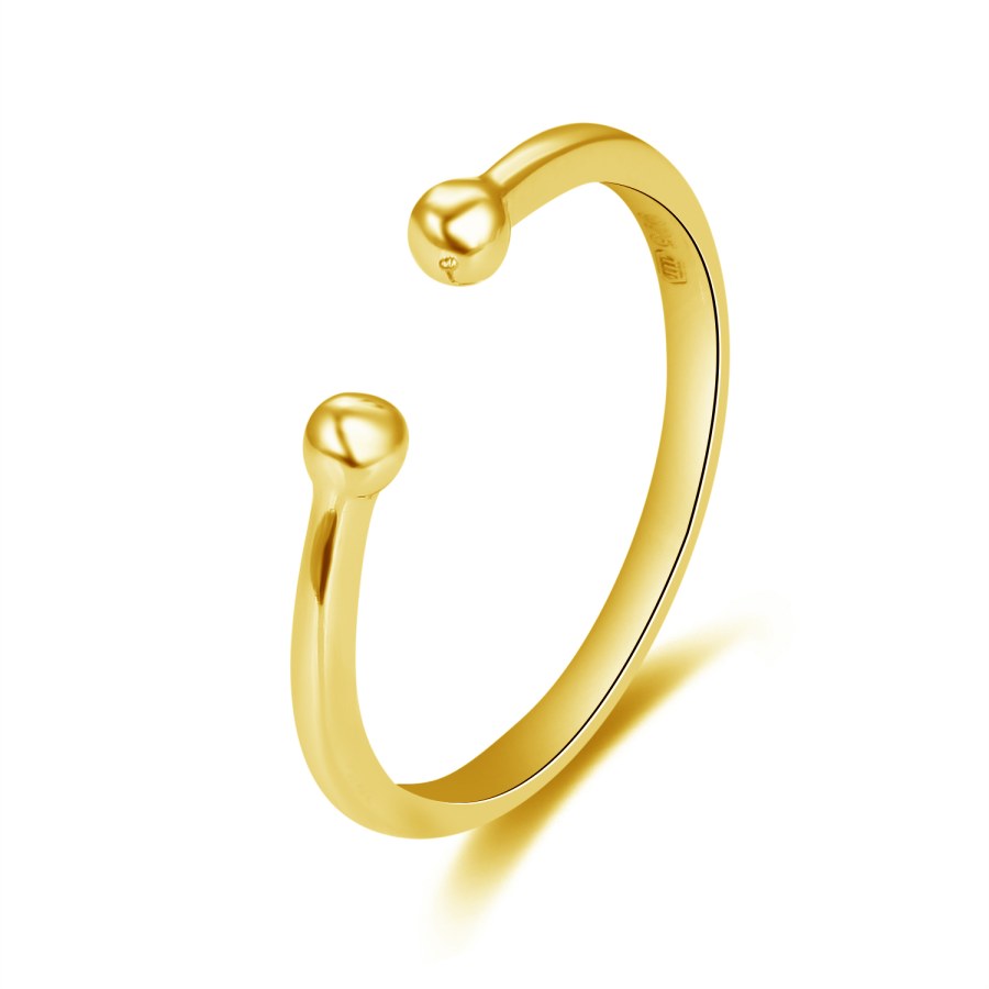 Beneto Minimalistický pozlacený prsten AGG470-G - Prsteny Otevřené prsteny