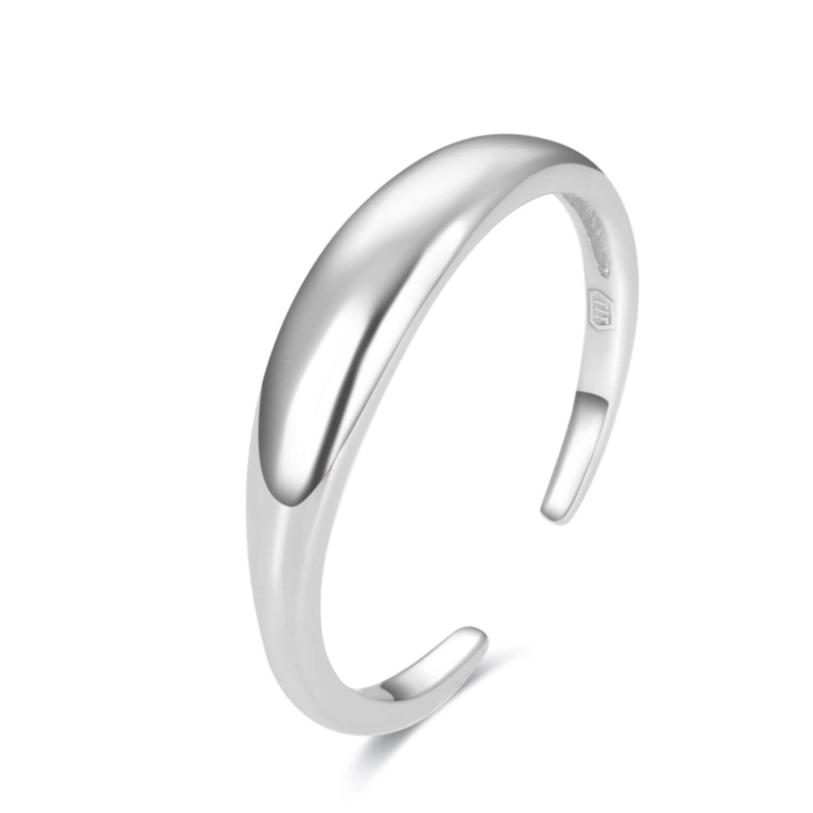 Beneto Minimalistický stříbrný prsten na nohu AGGF487 - Prsteny na nohu
